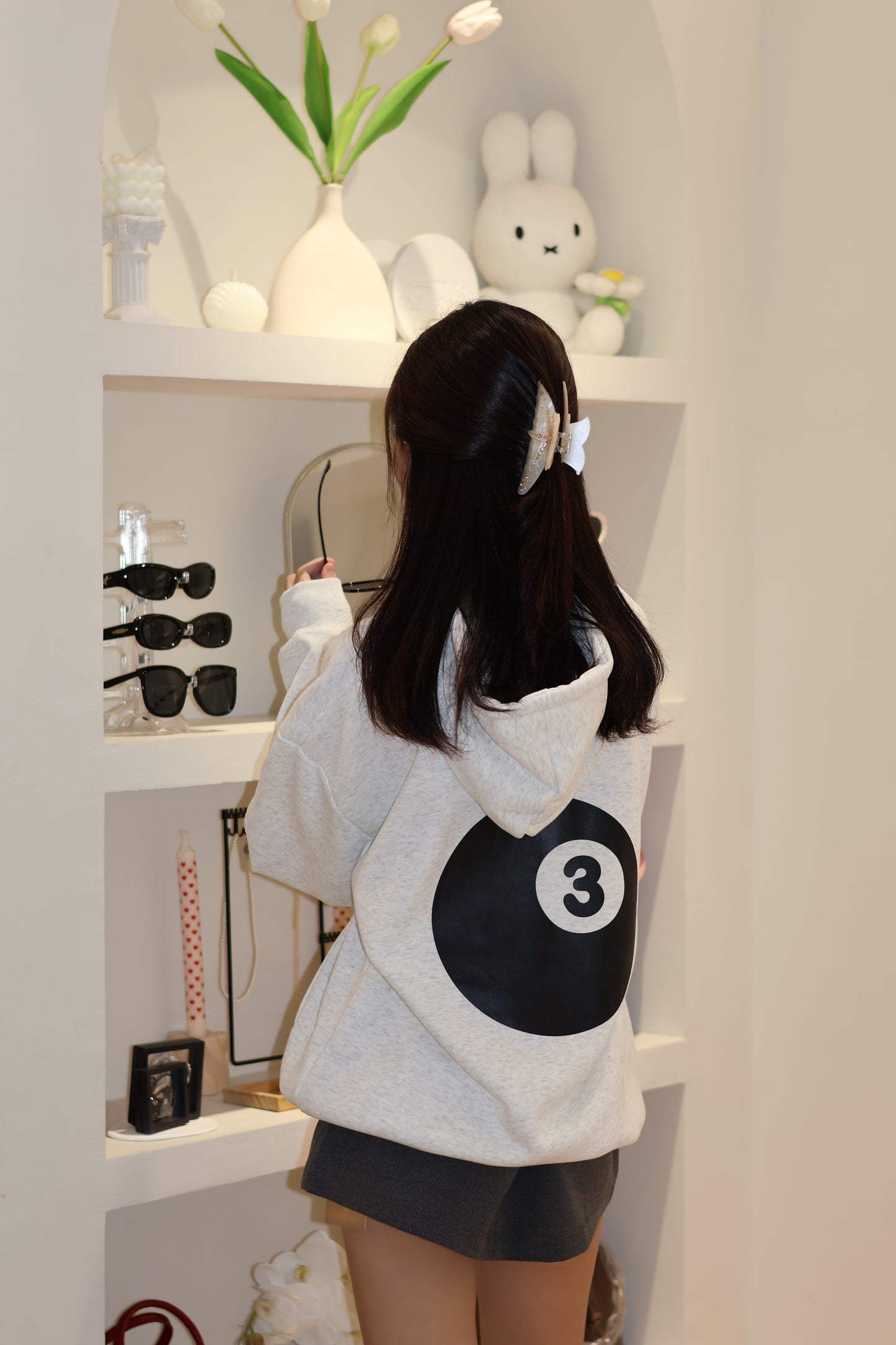 8ball gray hoodie
