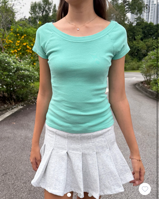 BRANDY Ginny Top  -TEAL