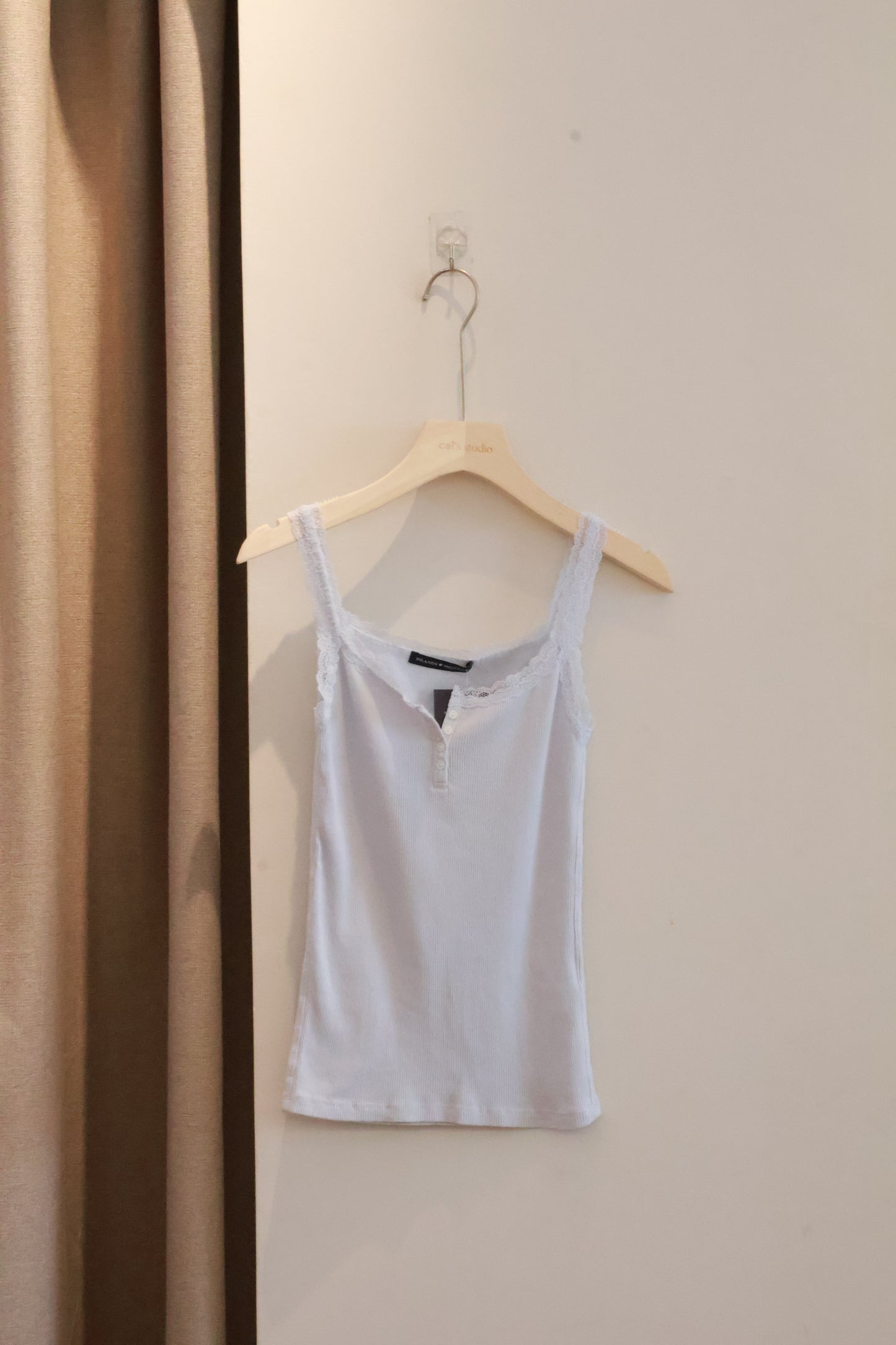 BRANDY Amaya Lace Tank- LIGHT BLUE