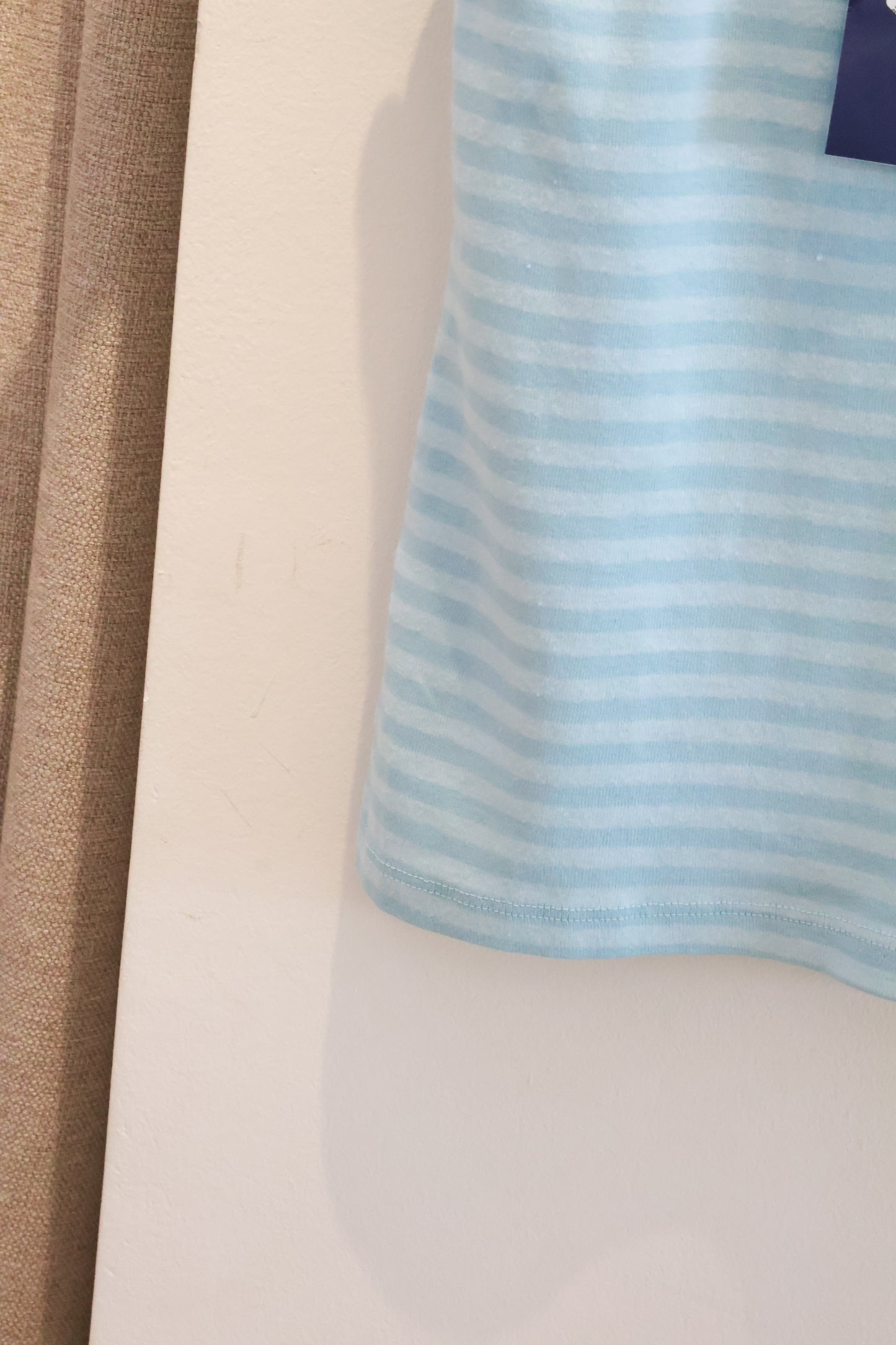 BRANDY Skylar Striped Tank  -LIGHT BLUE
