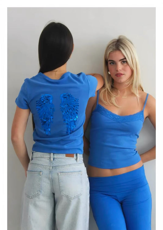 SUBDUED Ocean Blue Graphic Tee