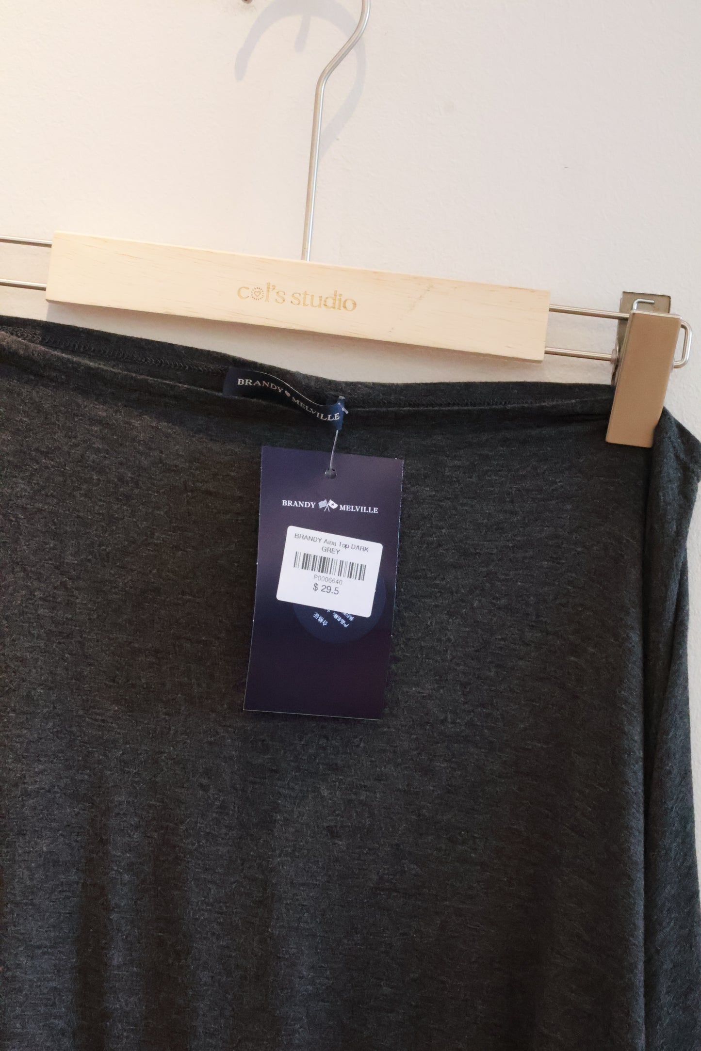 BRANDY Aina Top  -DARK GREY