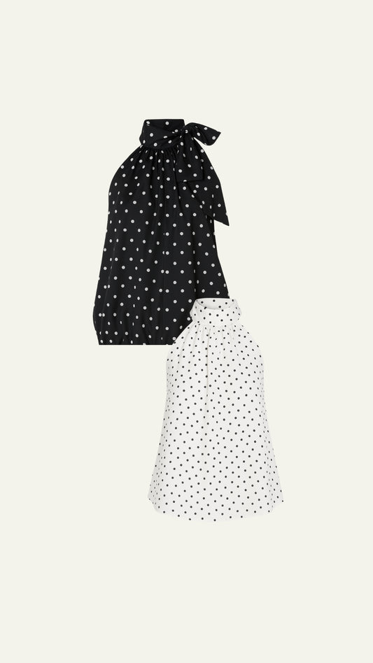 Polkadot halter top