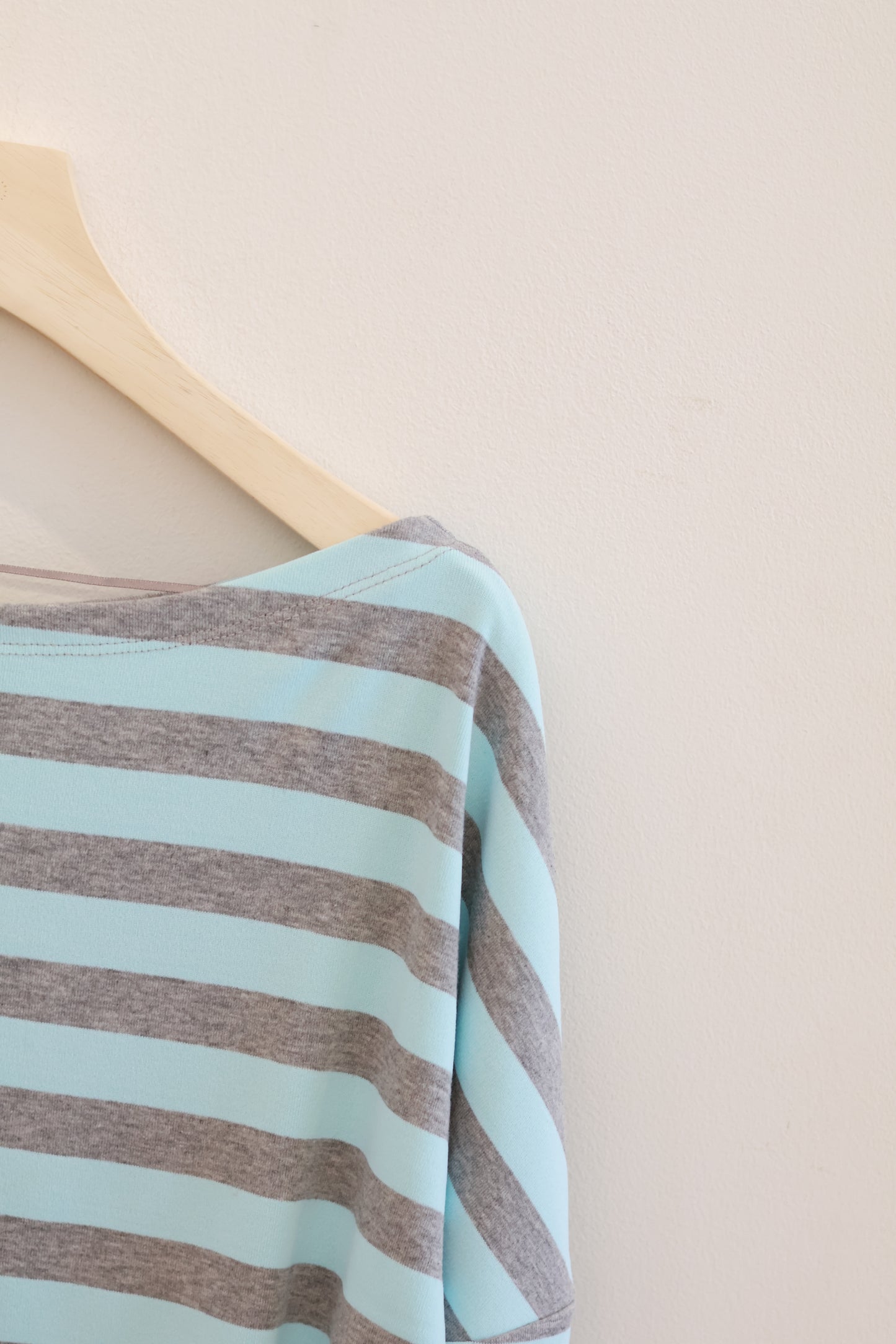 SUBDUED Blue Striped Long Sleeve Top