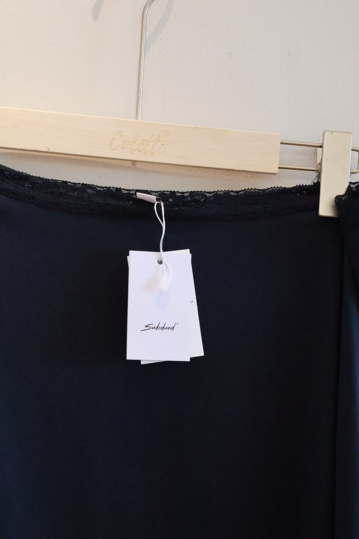 SUBDUED Navy Long Sleeve Top