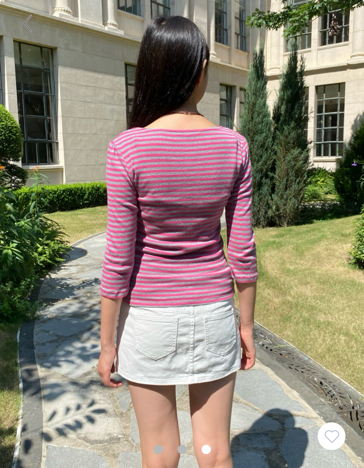 BRANDY MELVILLE Jennie Striped Top- ROSE RED