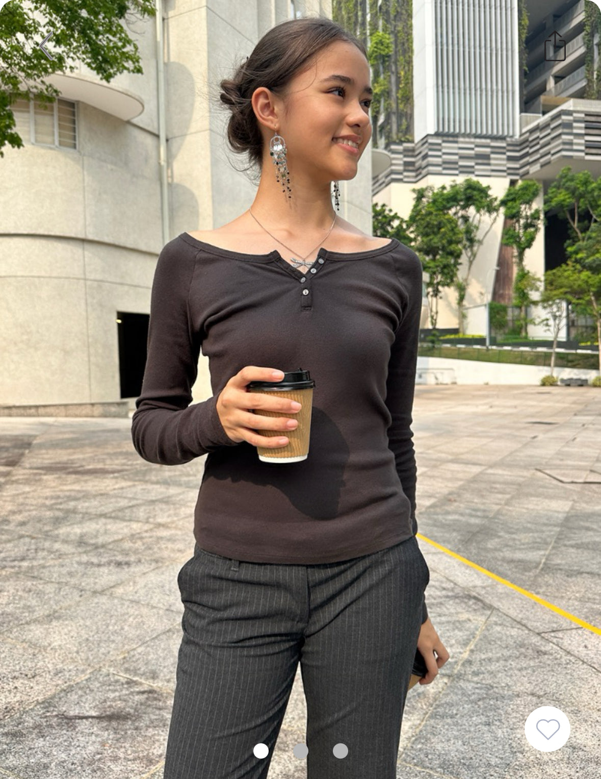 BRANDY Zelly Top- Dark Brown