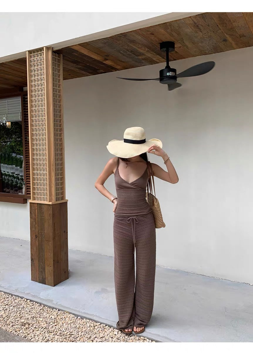 AUD Brown Wide Leg Pants