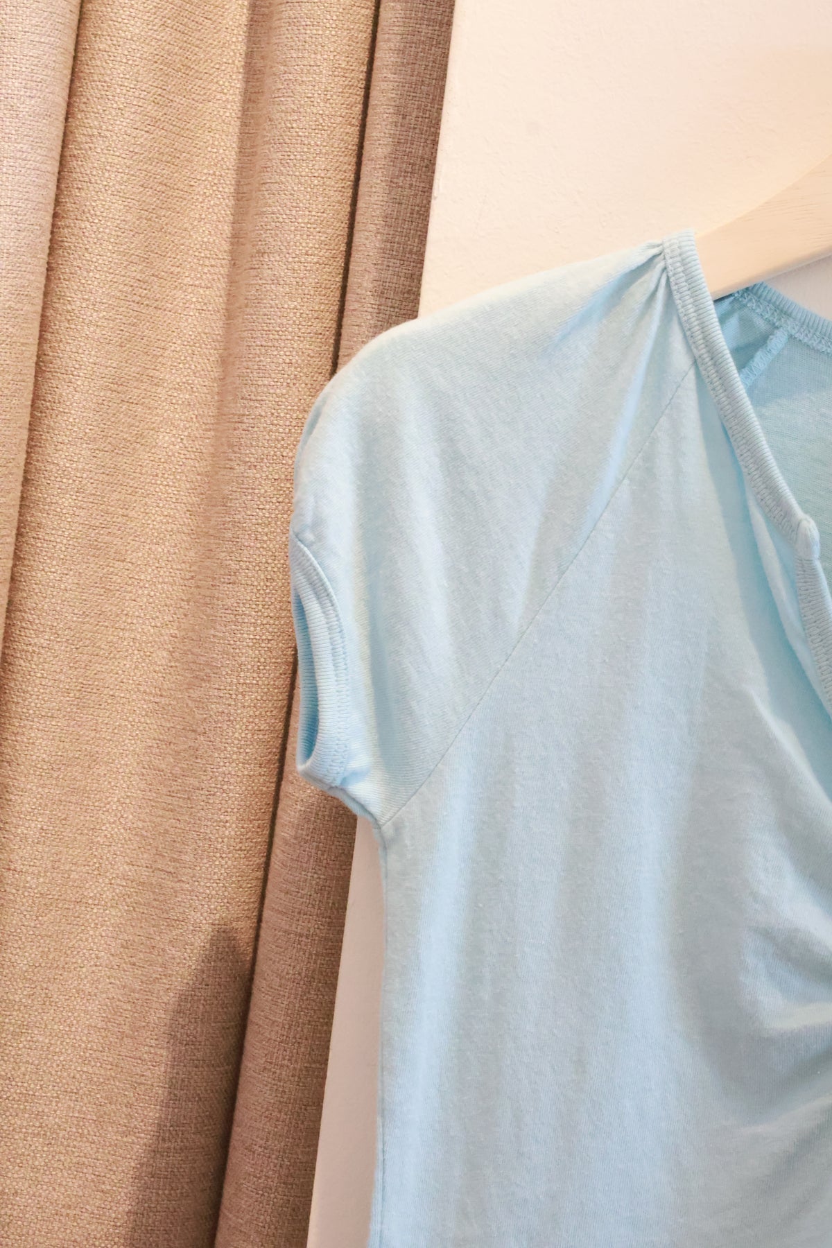 BRANDY Zelly Top  -SCRUNCHED -SKY BLUE