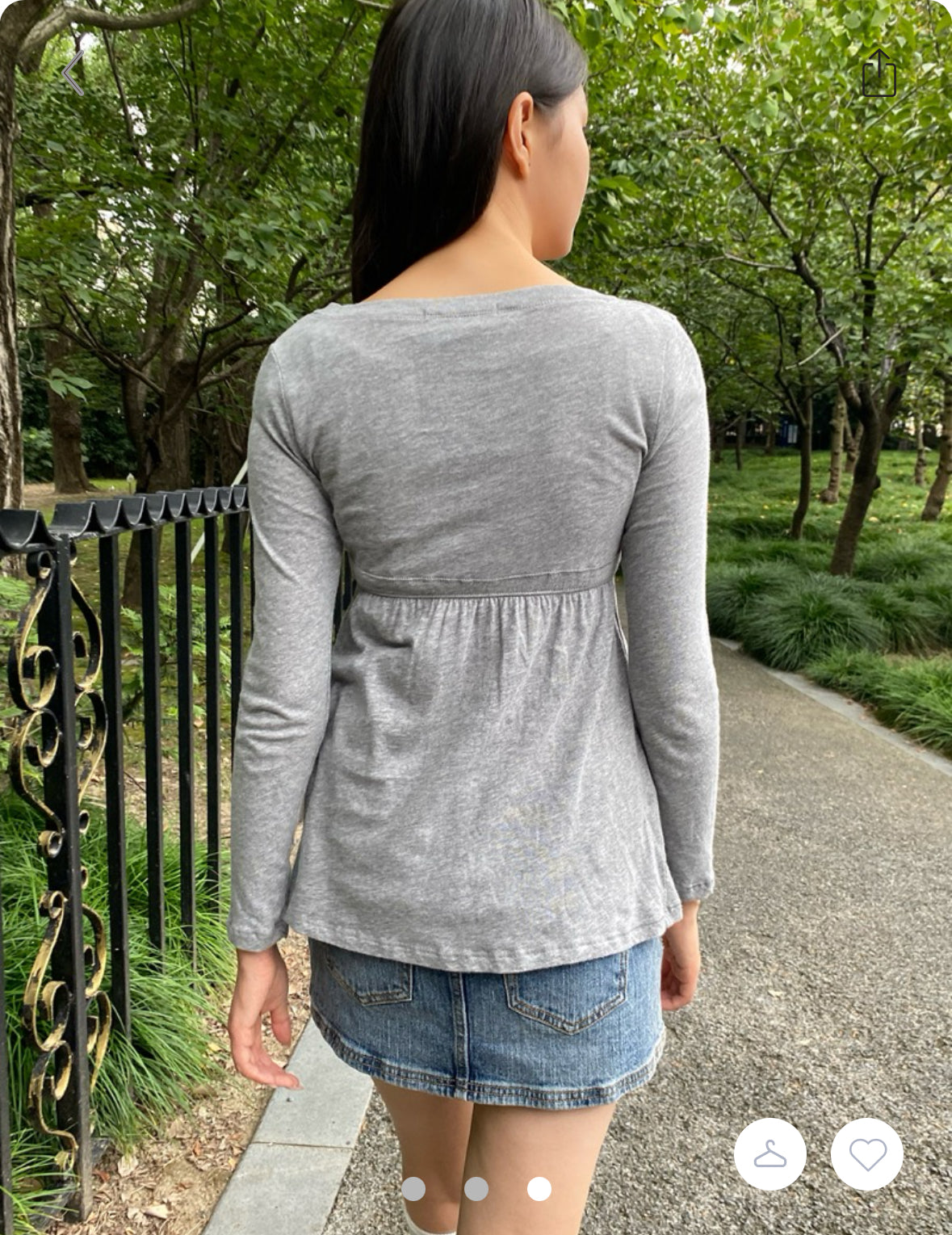 BRANDY Amelie Top- GRAY
