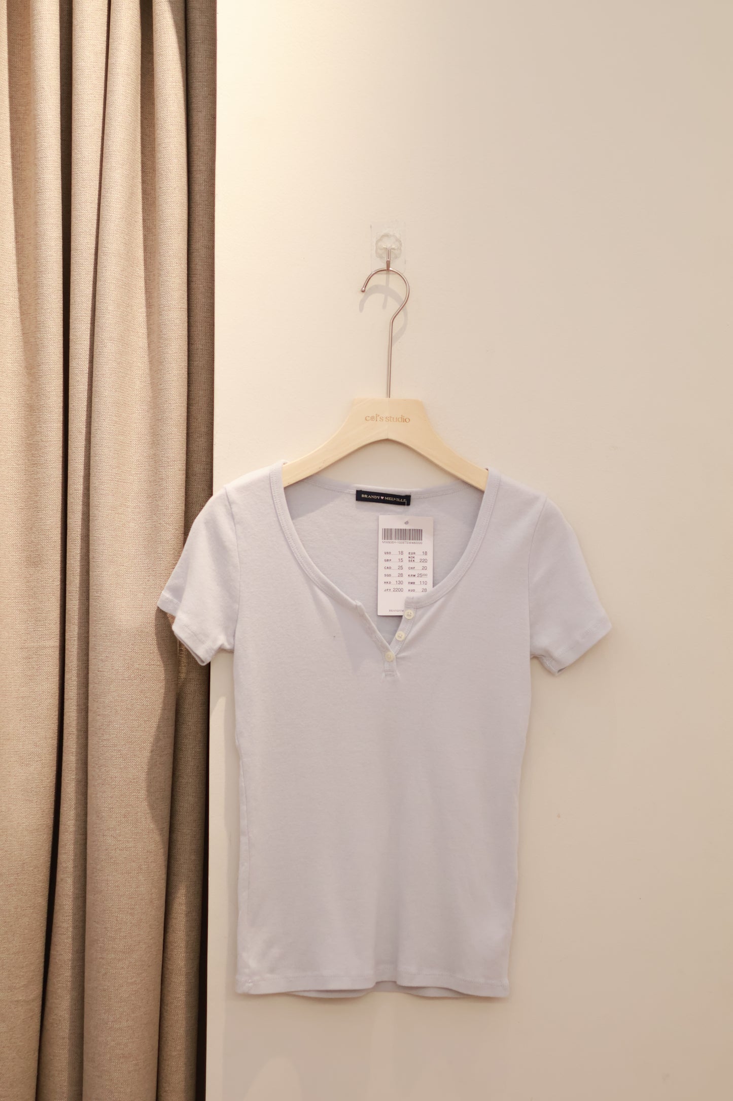 BRANDY Zelly Top- GRAY BLUE