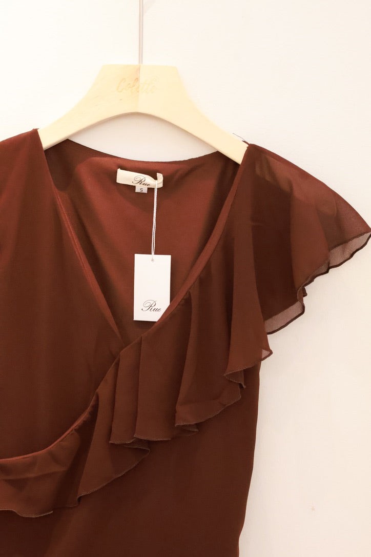 STUDIO RUE RUFFLE TOP