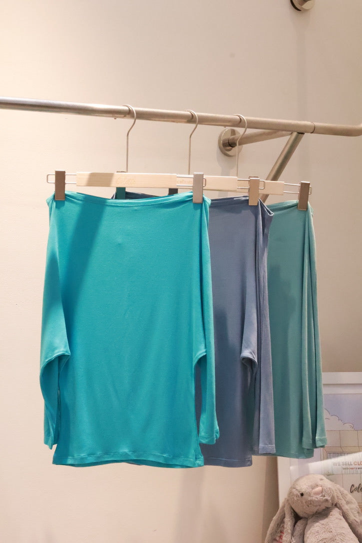 NUDETHELABEL SLOUCHY TOP