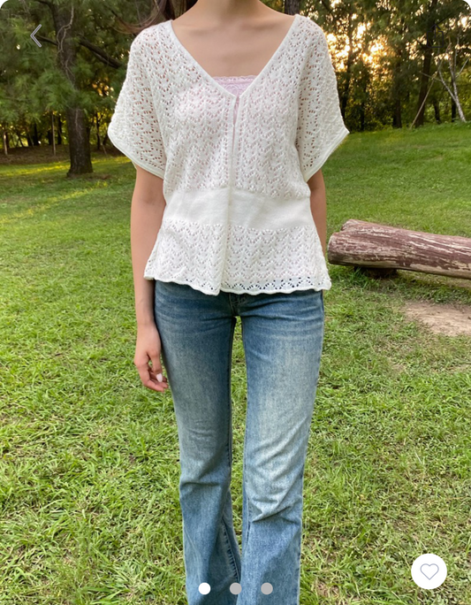 BRANDY MELVILLE Aislin Cardigan- WHITE