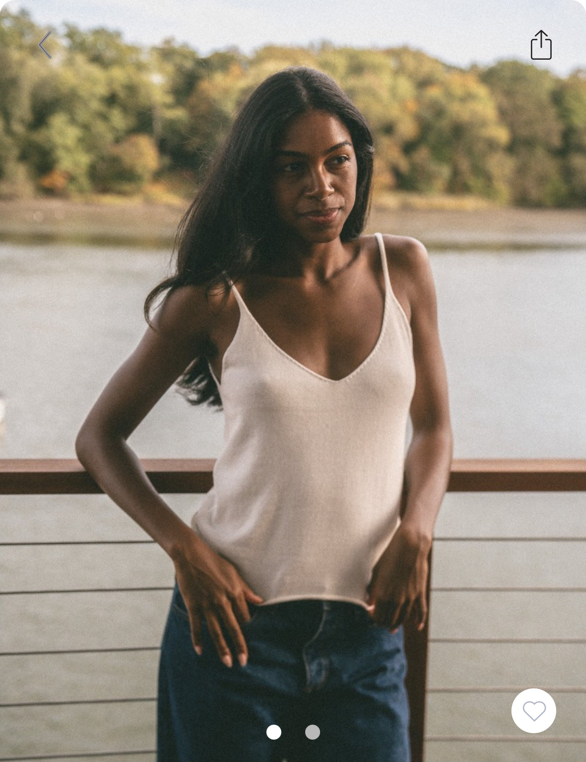 BRANDY Nicolette Tank- WHITE