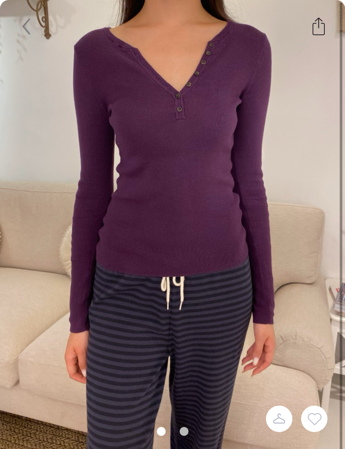 BRANDY Zelly Top- Dark Purple