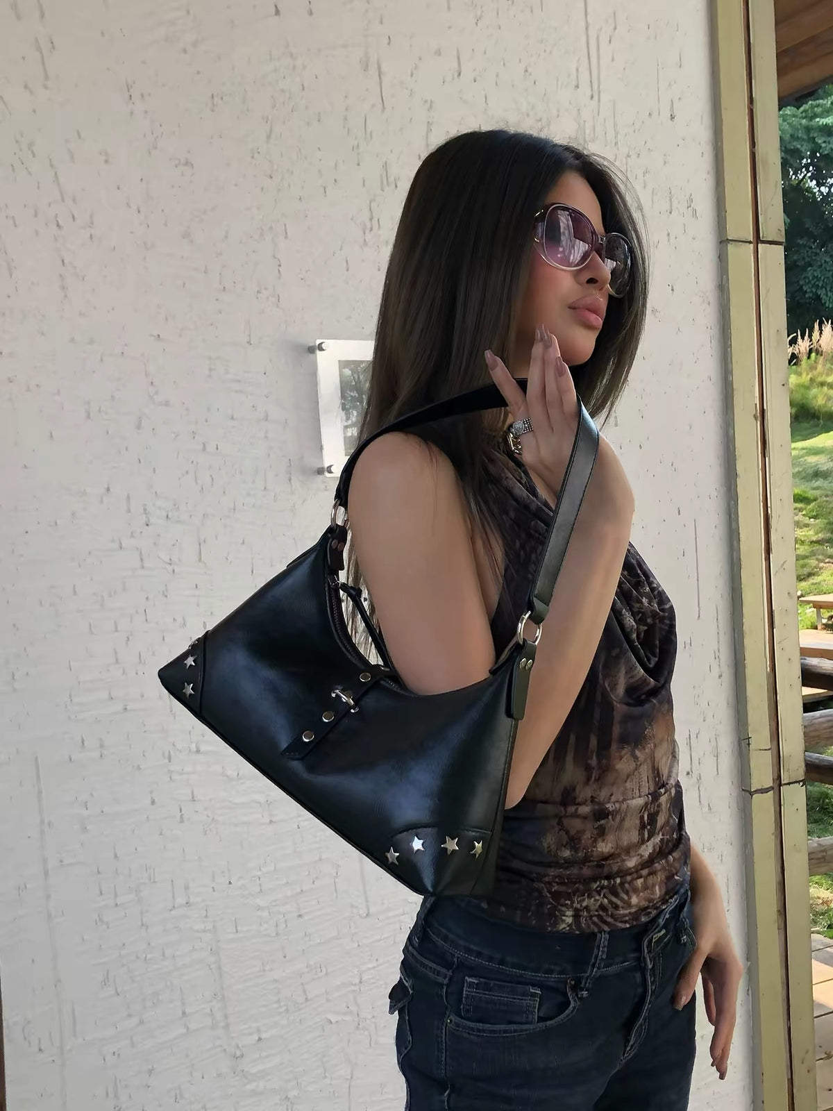 NBY Original Trendy Black Underarm Bag