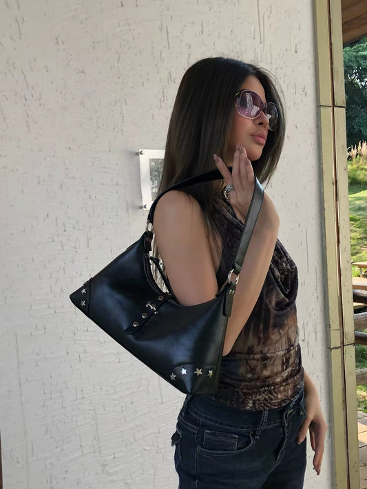 NBY Original Trendy Black Underarm Bag