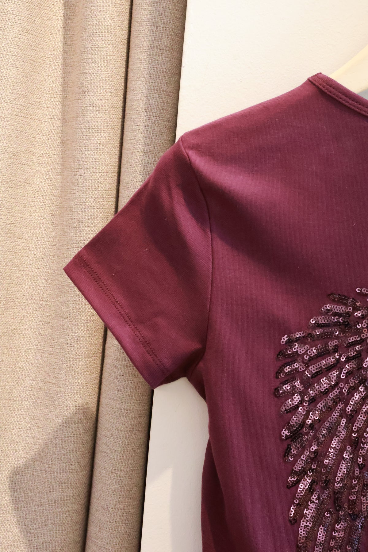 SUBDUED Plum Purple WINGS Tee