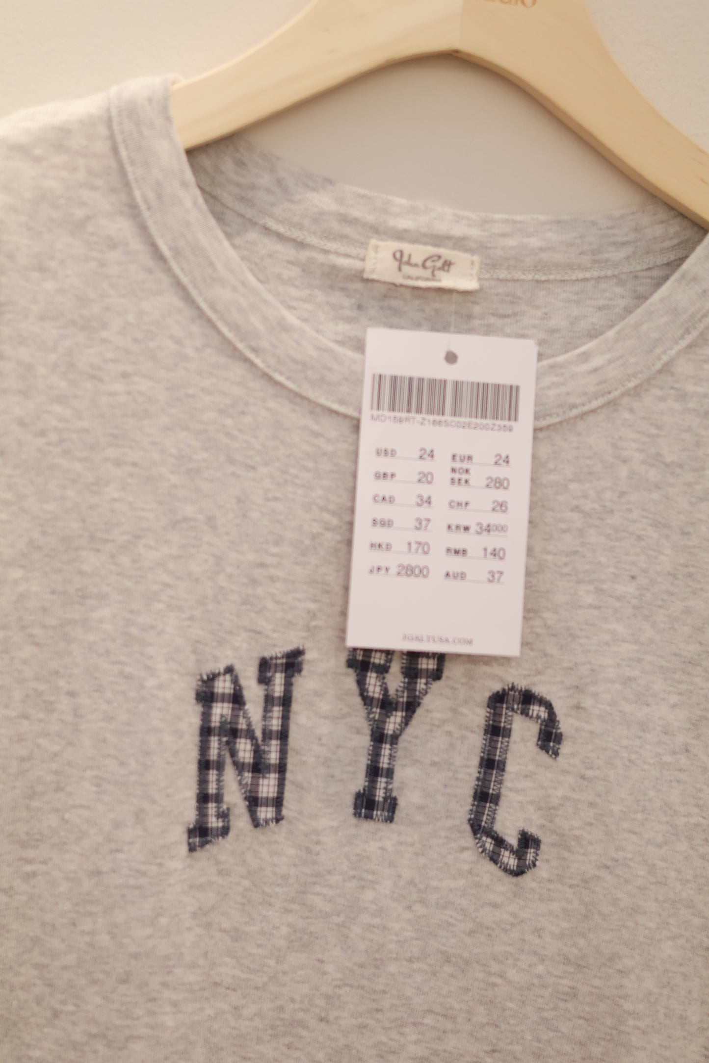 Hailie NYC Top - light grey