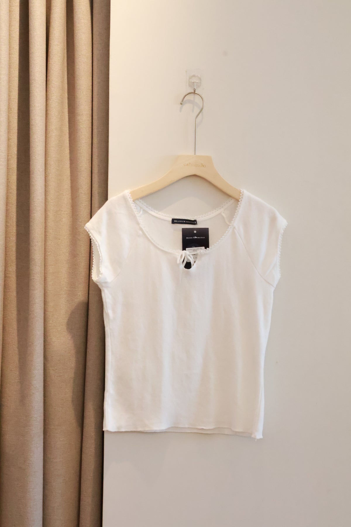 BRANDY Noa Eyelet Top- WHITE