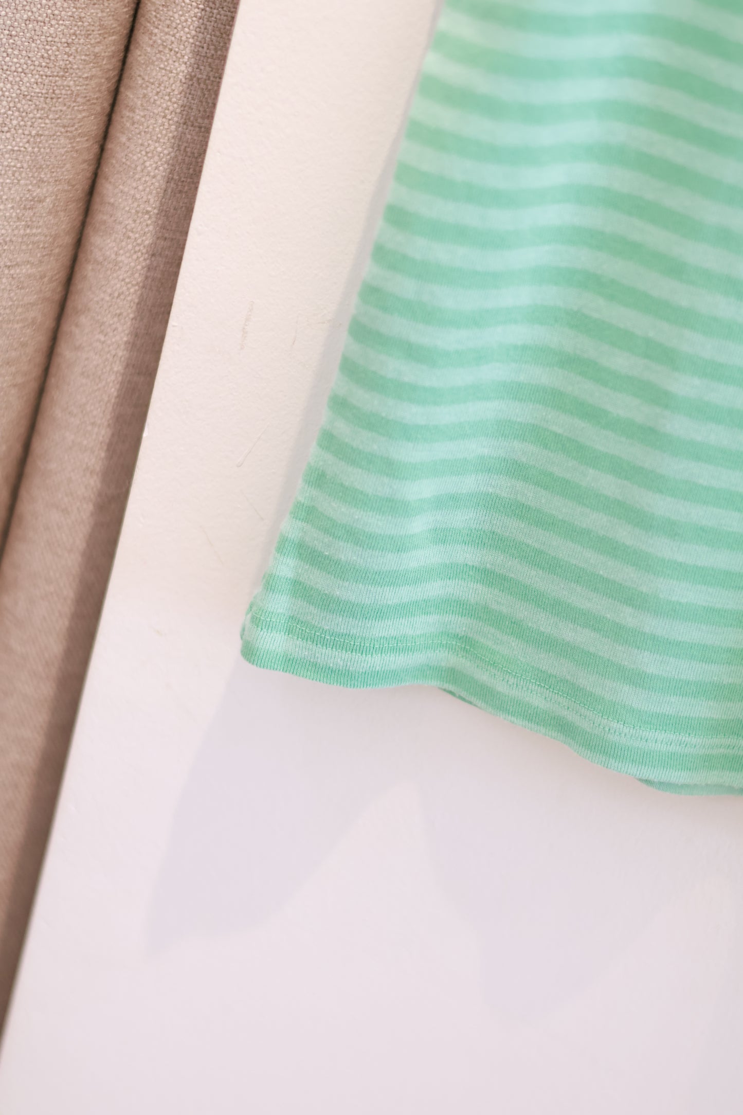 BRANDY Skylar Striped Tank  -TEAL