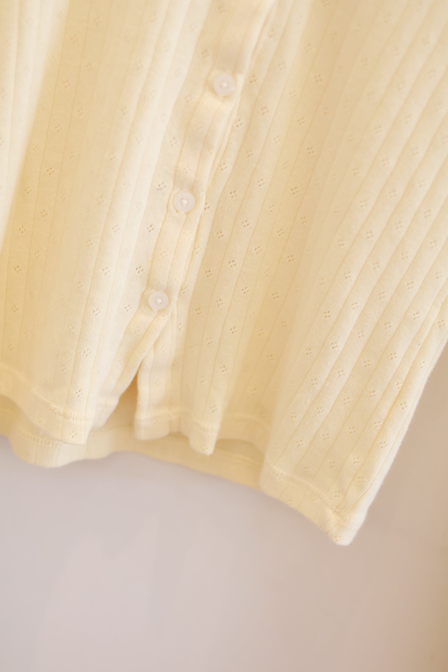 BRANDY Zelly Eyelet Top - Yellow