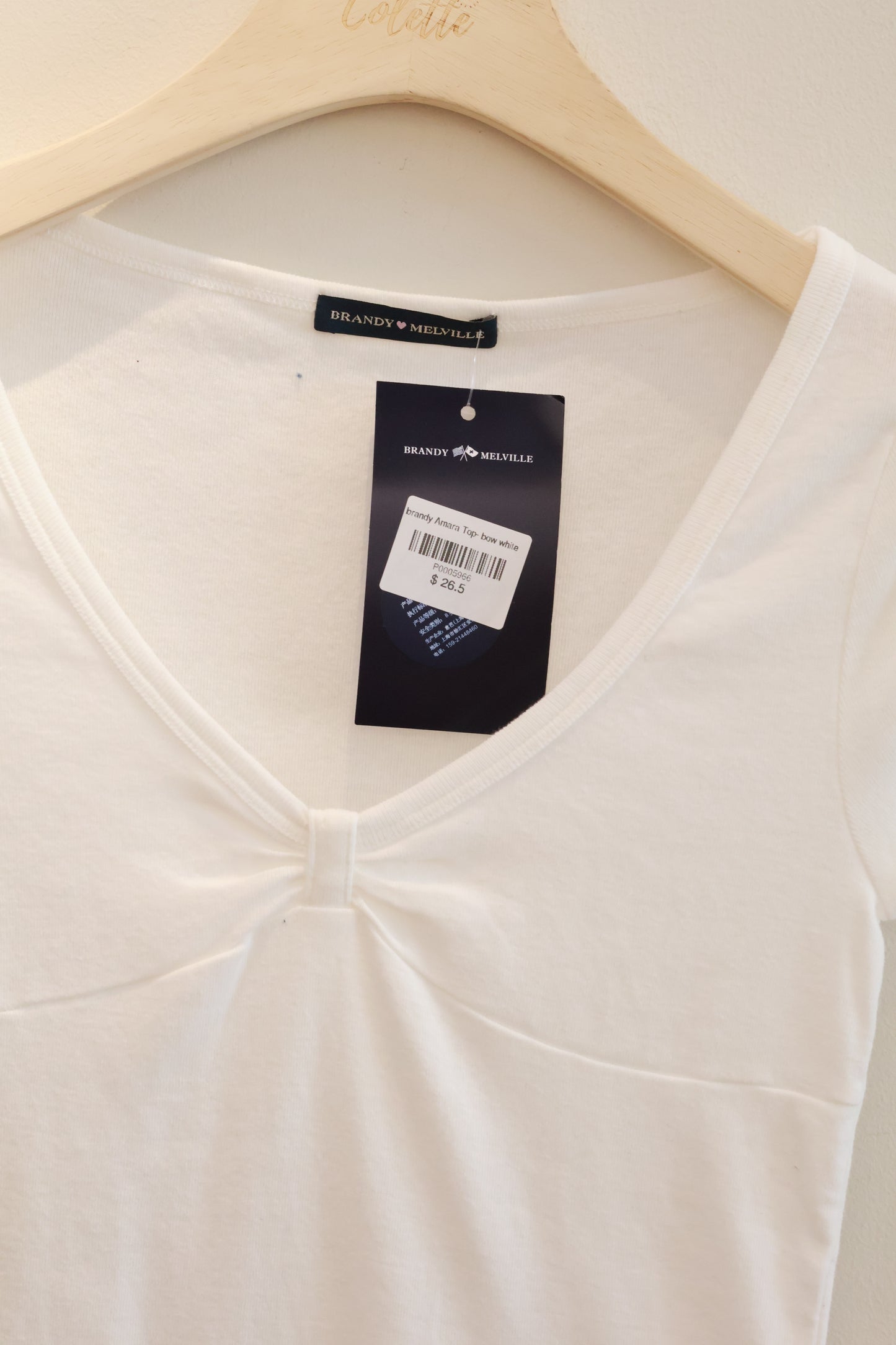 BRANDY Amara BOW TOP  -WHITE