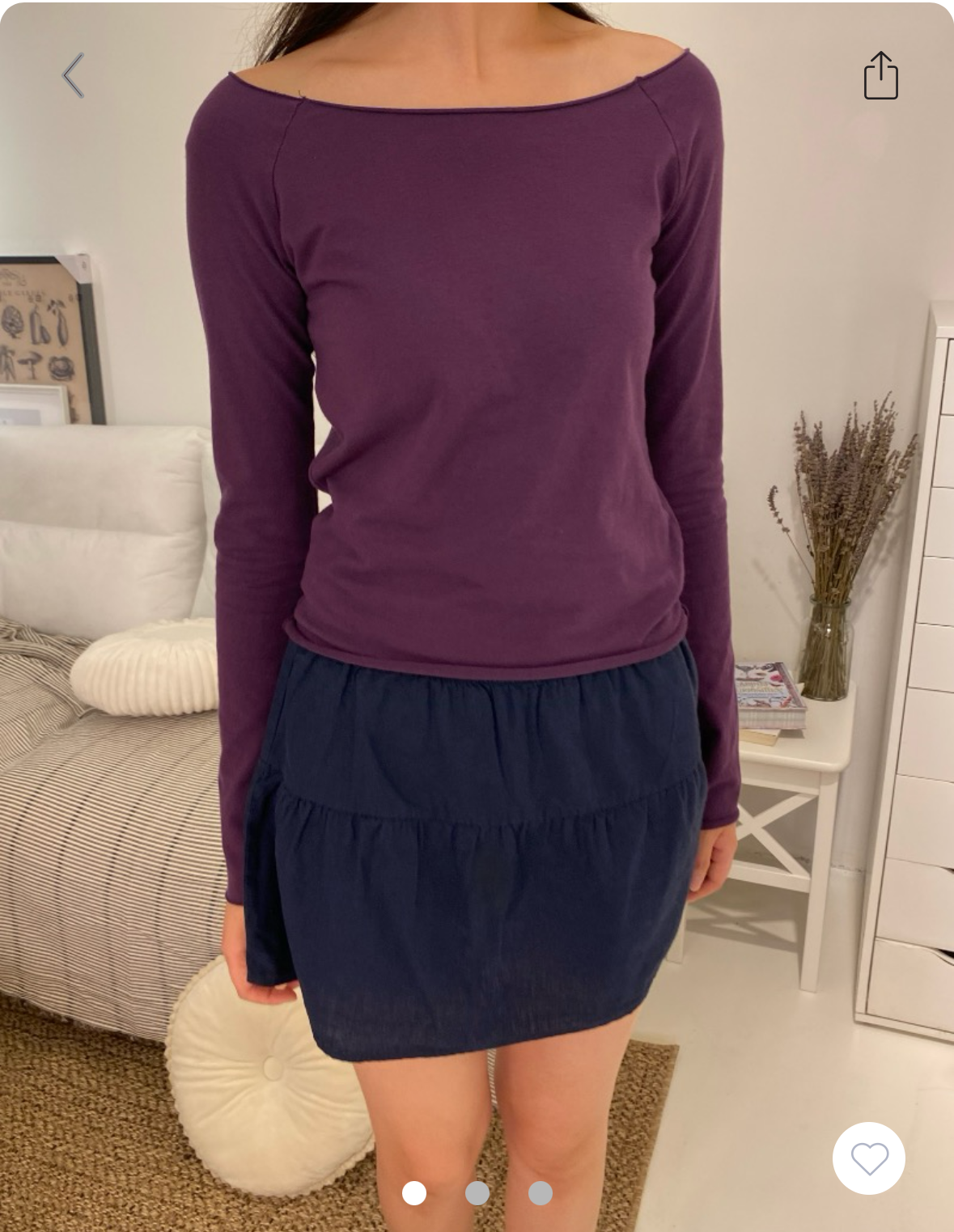 BRANDY MELVILLE Bonnie Top  -PURPLE