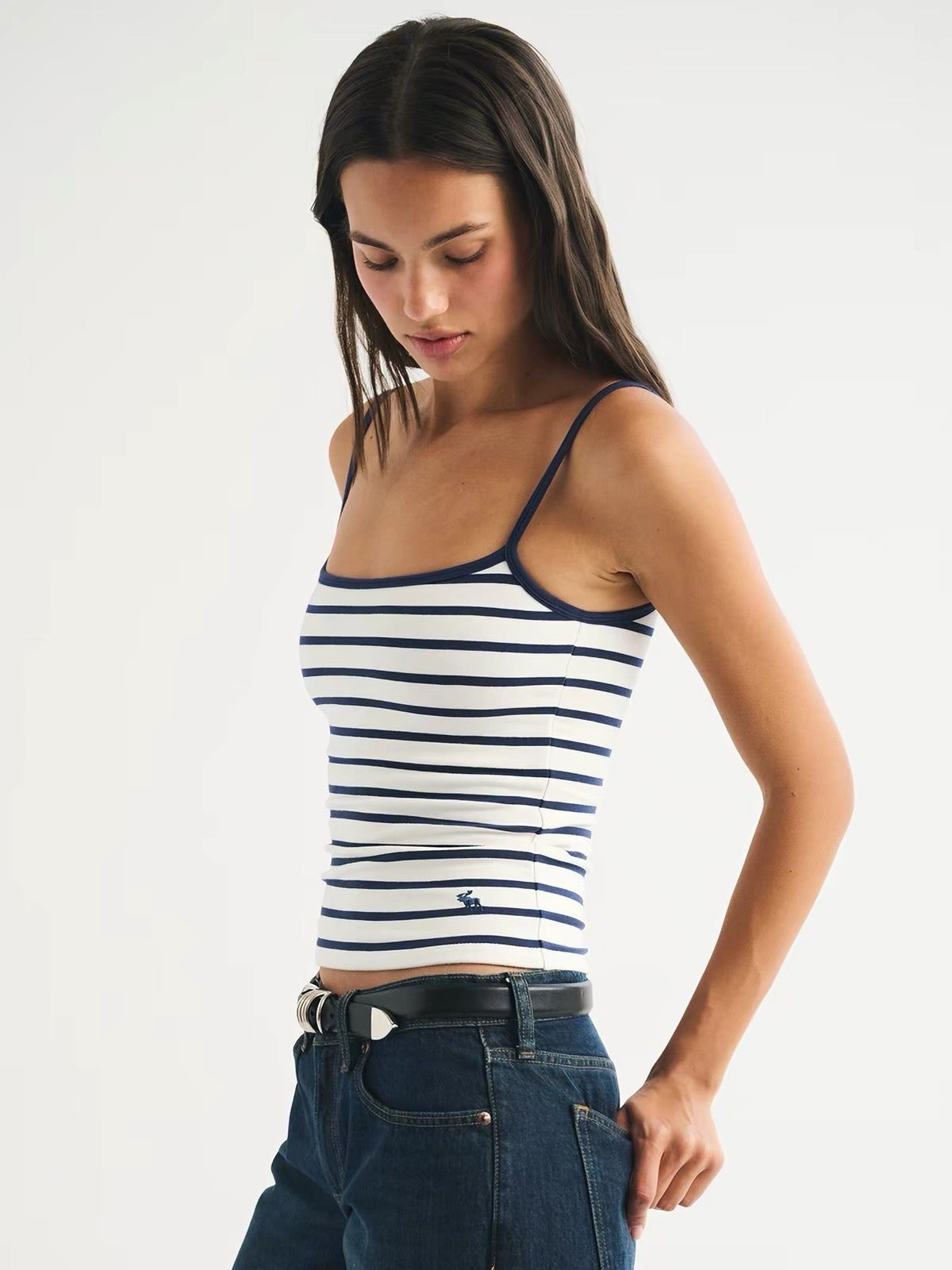 ABERCROMIE&FITCH Moose Logo Tank Top