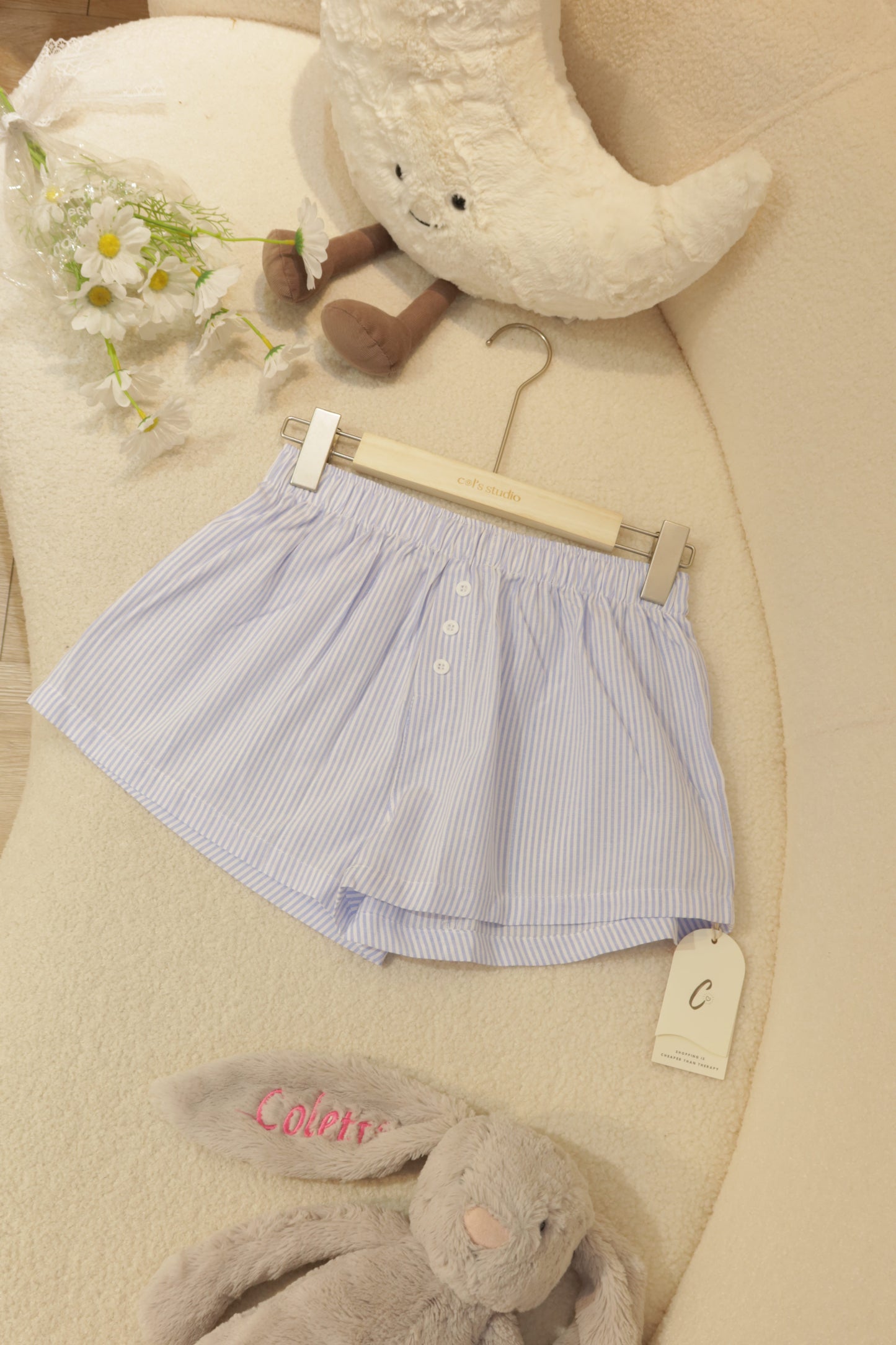 LIGHT BLUE SUMMER SHORTS