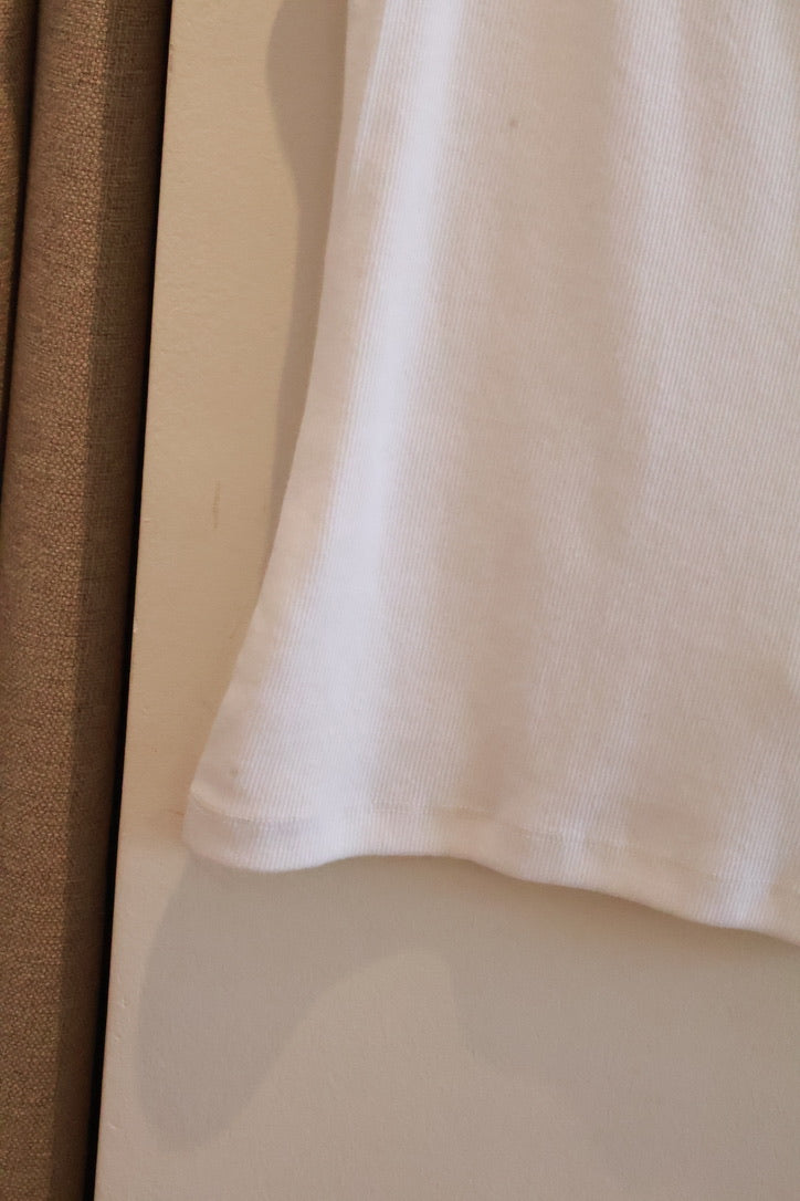 HOLLISTER Basic V-Neck Tank -WHITE