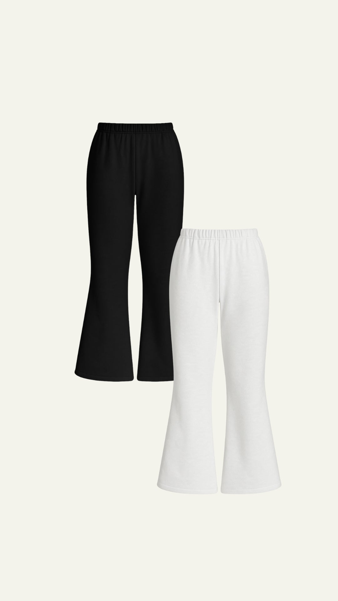 Flared basic sweatpants