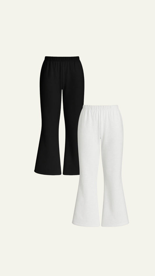 Flared basic sweatpants