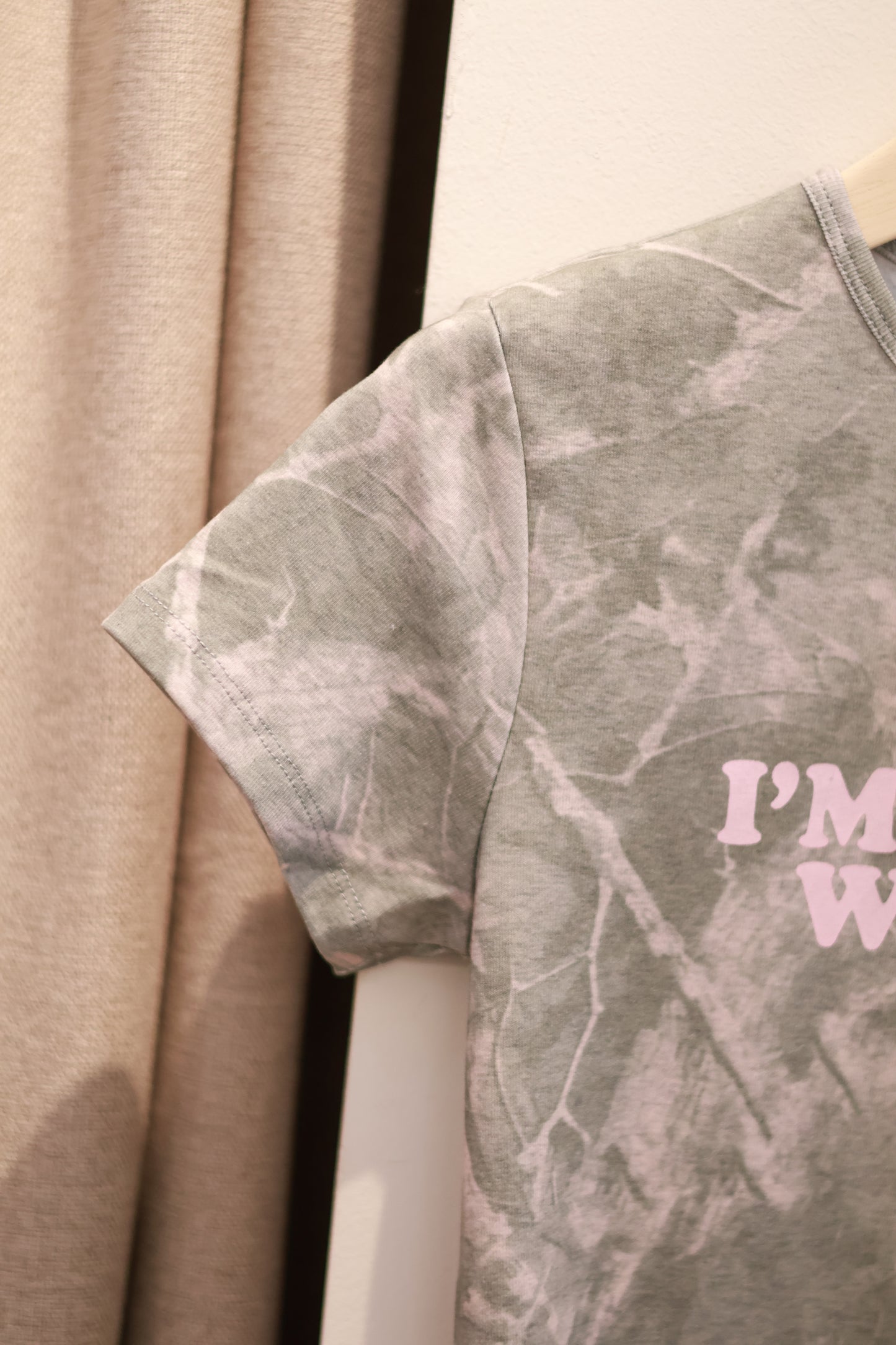 SUBDUED Round Neck Graphic Tee - Fog Grey