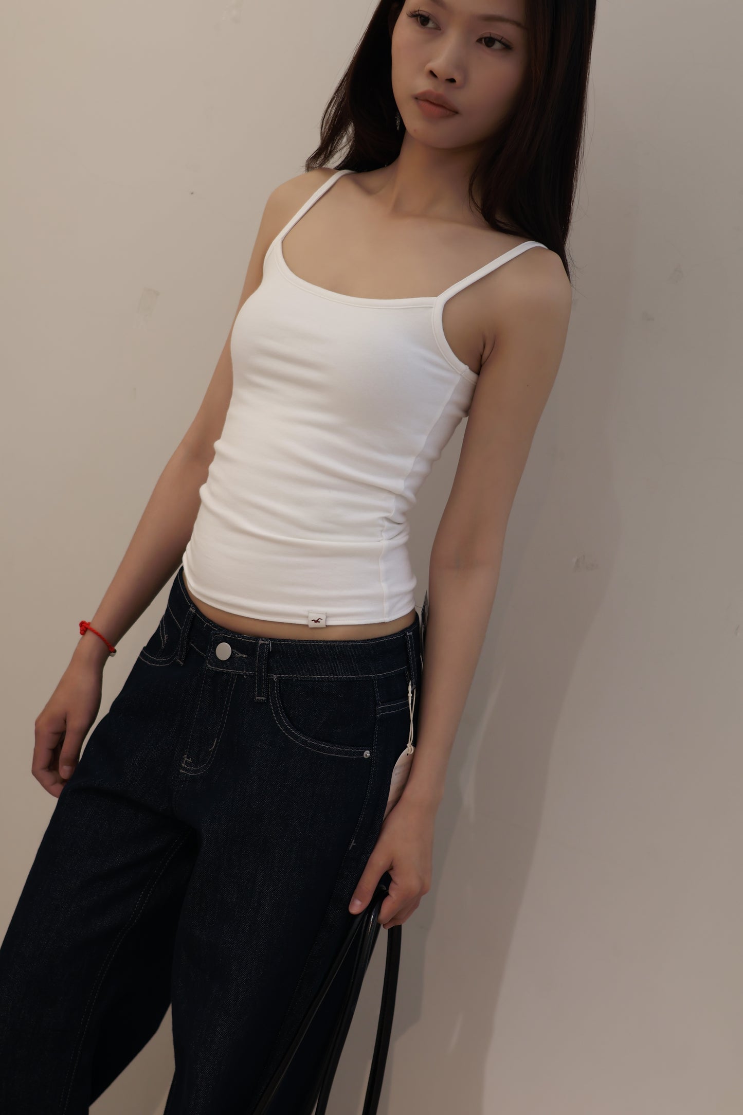 HOLLISTER REVERSIBLE WHITE TANK TOP