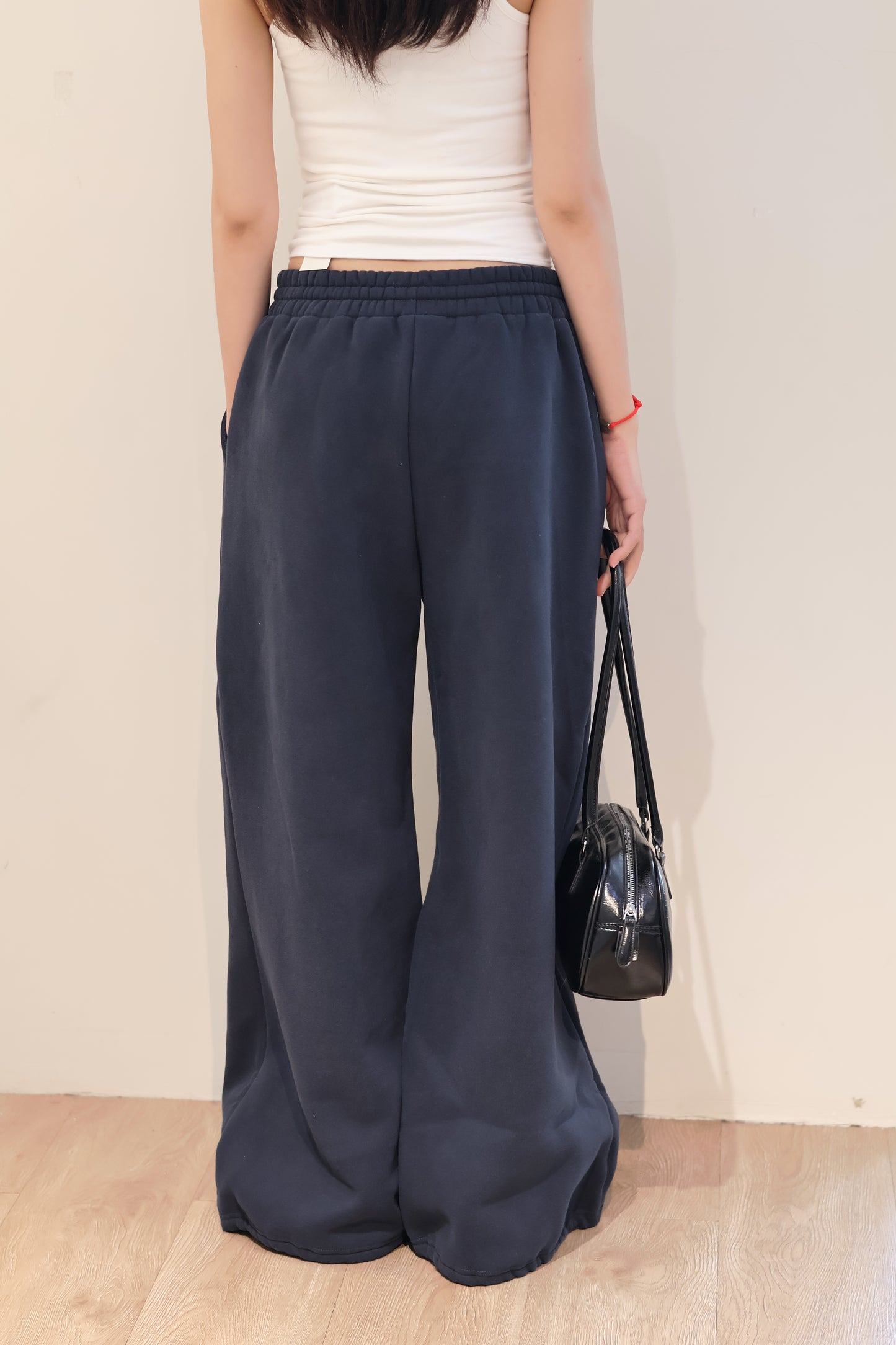 THICK WAIST WHITE SWEATPANTS