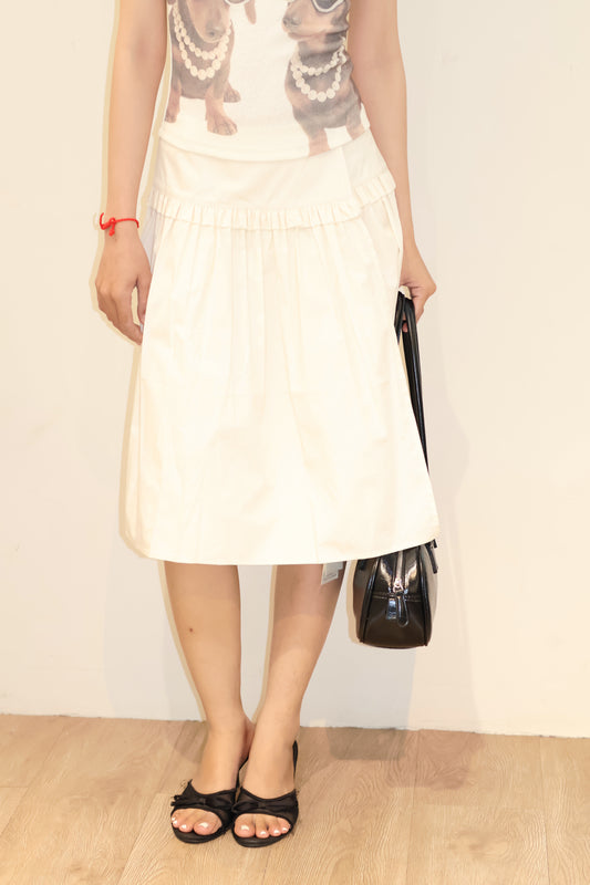 BAUGE BUTTONS MIDI SKIRT