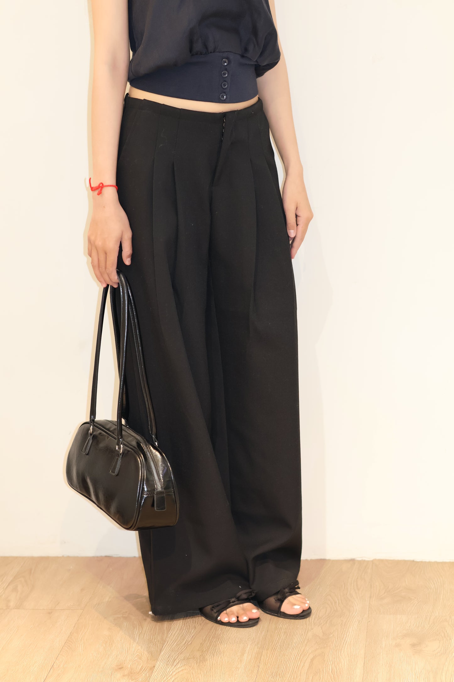 BUTTONEDLESS BALLOON SHAPED TROUSERS
