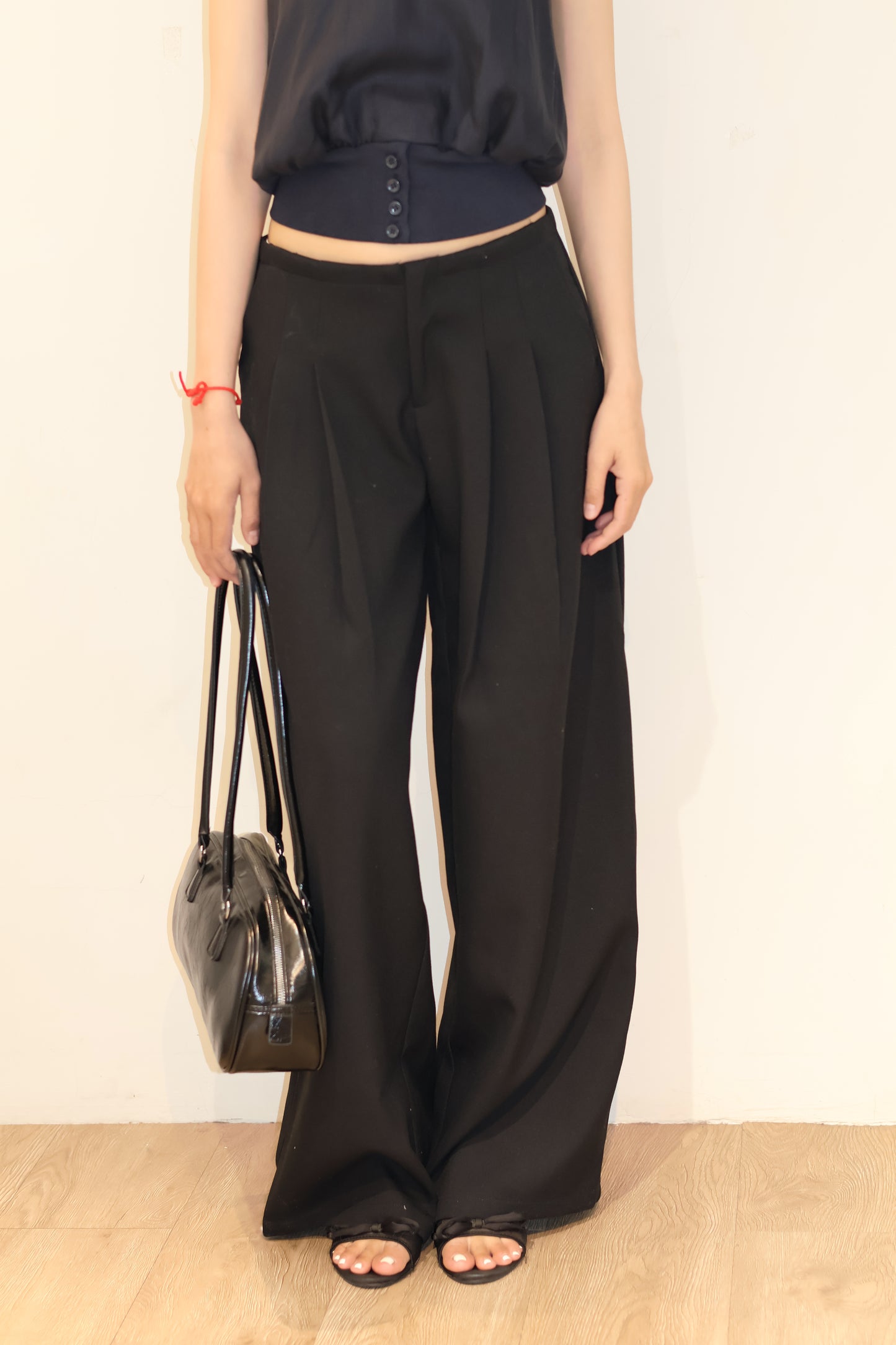 BUTTONEDLESS BALLOON SHAPED TROUSERS