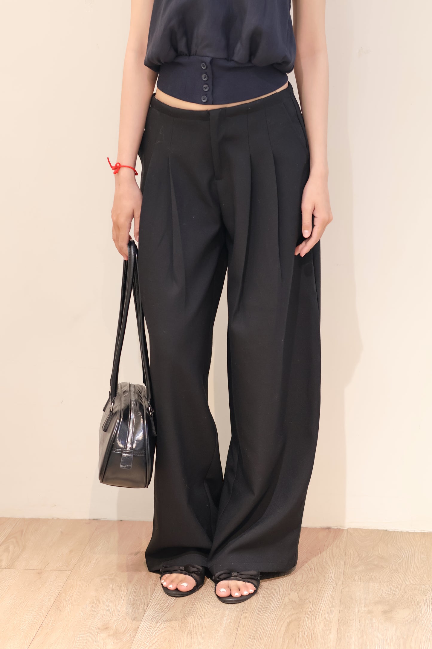 BUTTONEDLESS BALLOON SHAPED TROUSERS