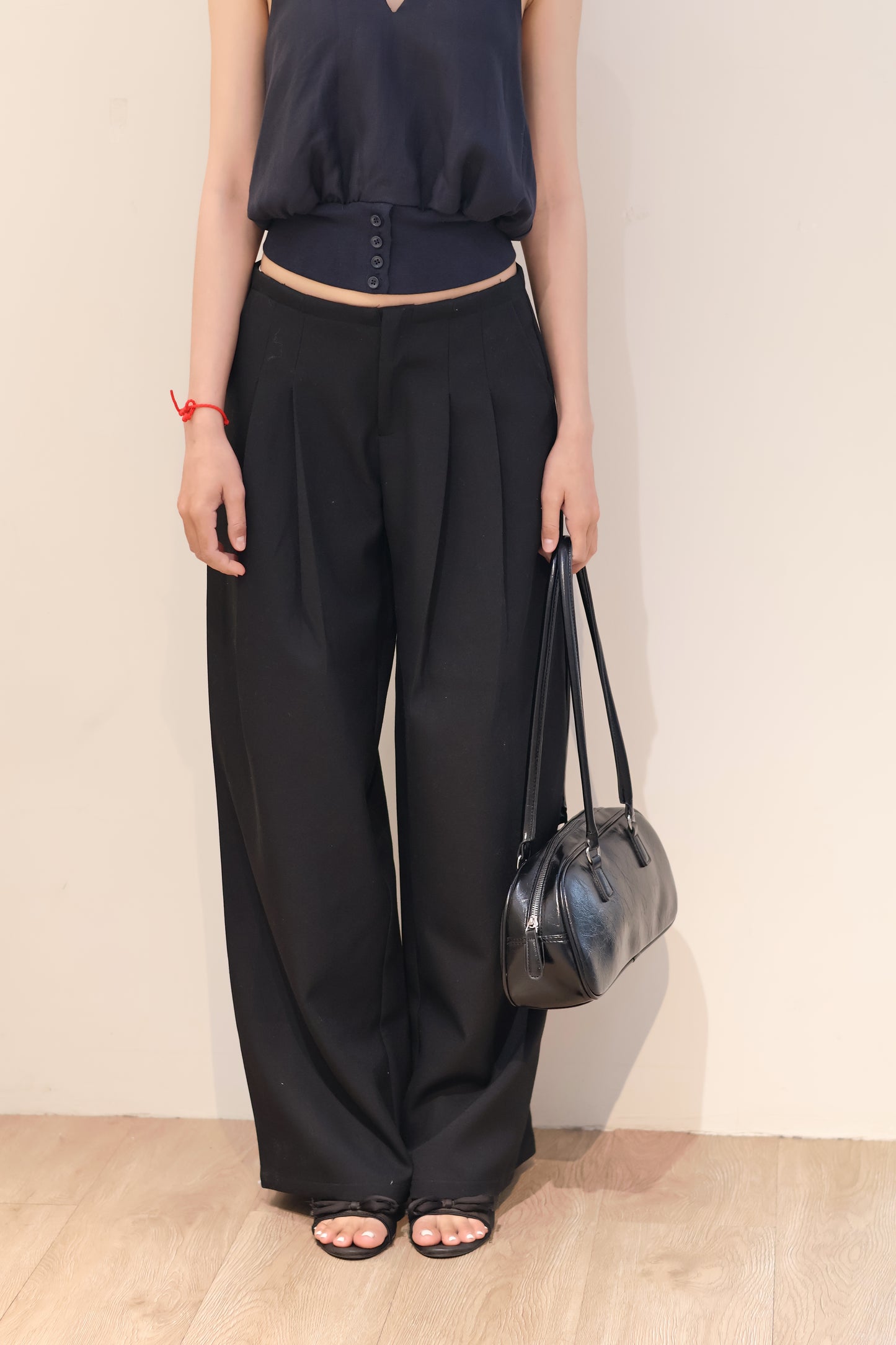 BUTTONEDLESS BALLOON SHAPED TROUSERS