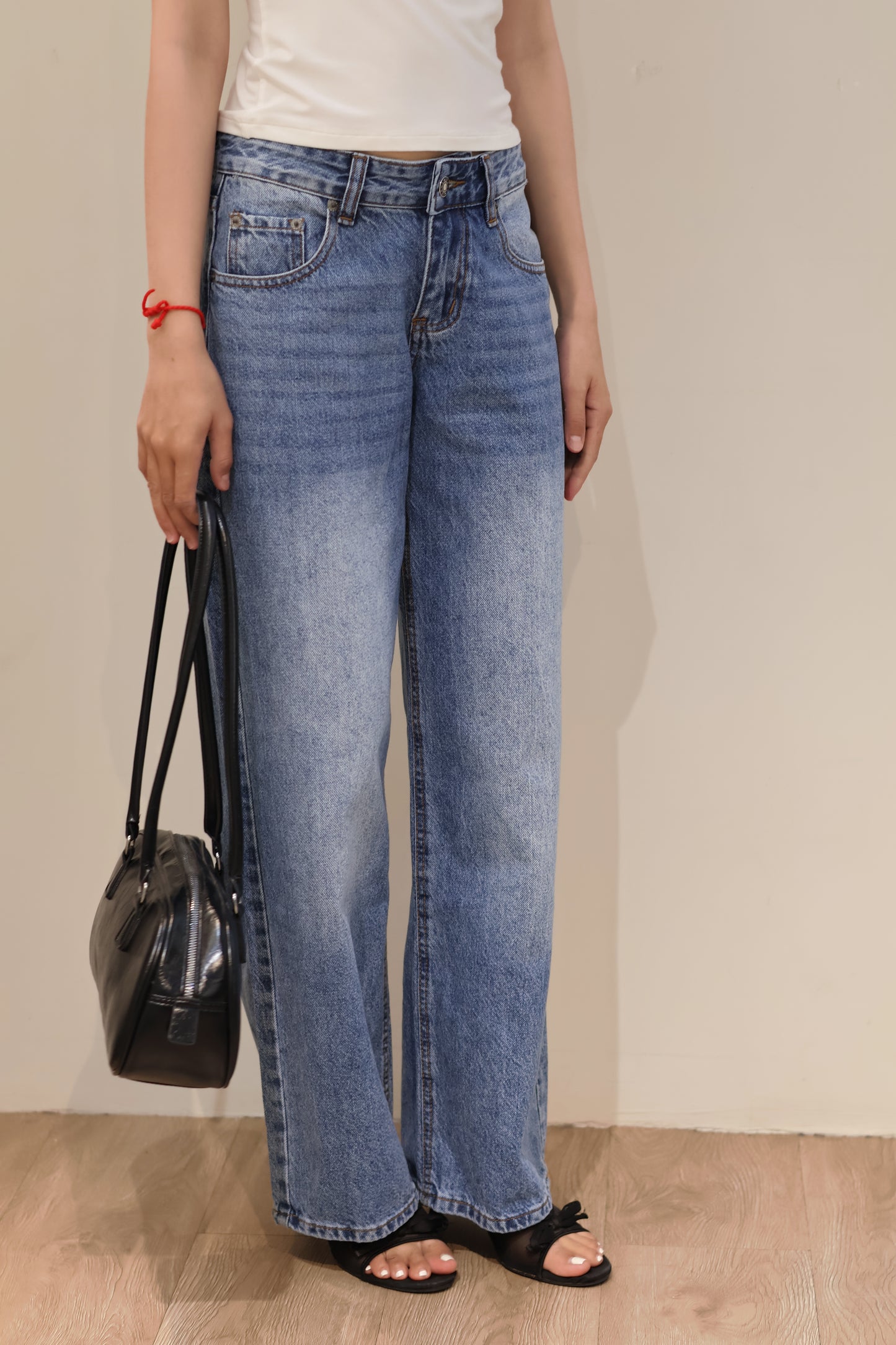 STAR PRINT BLUE JEANS