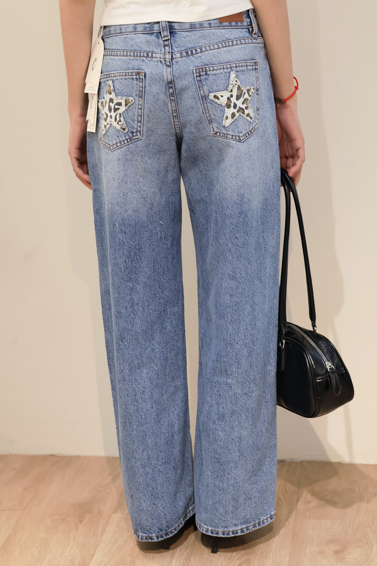STAR PRINT BLUE JEANS