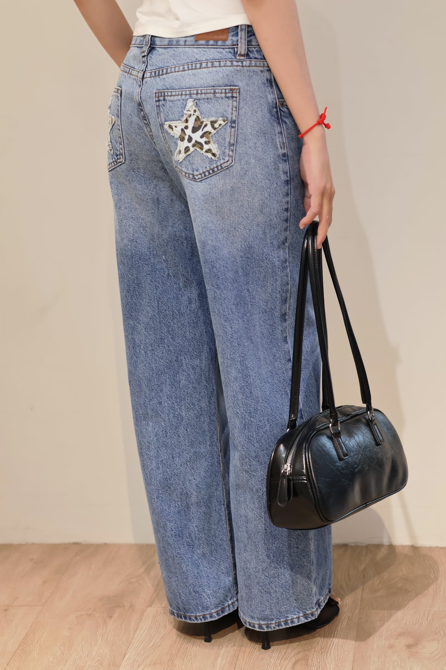 STAR PRINT BLUE JEANS