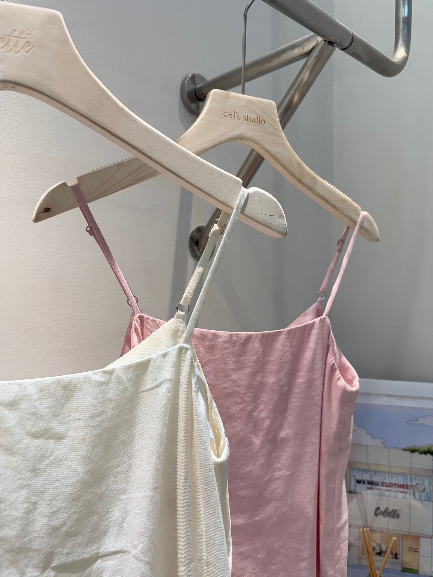 Spaghetti straps tank top