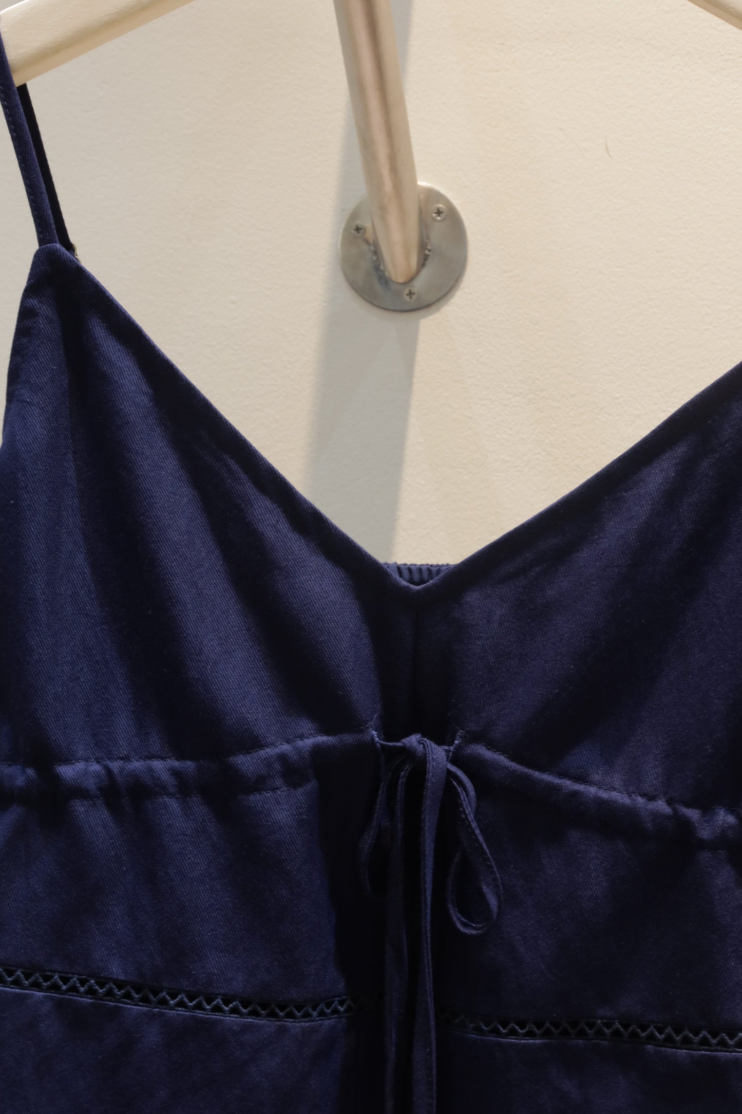 dark denim blue flowy top