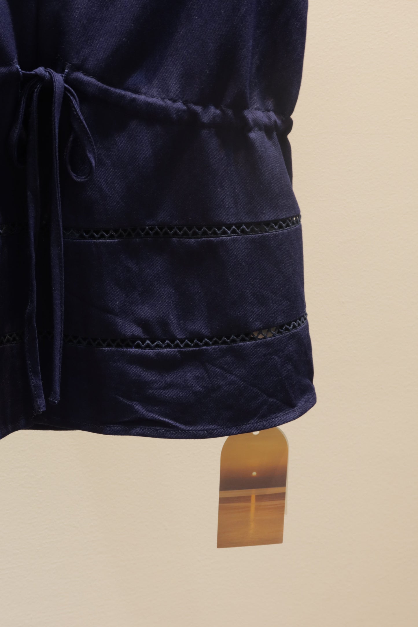 dark denim blue flowy top