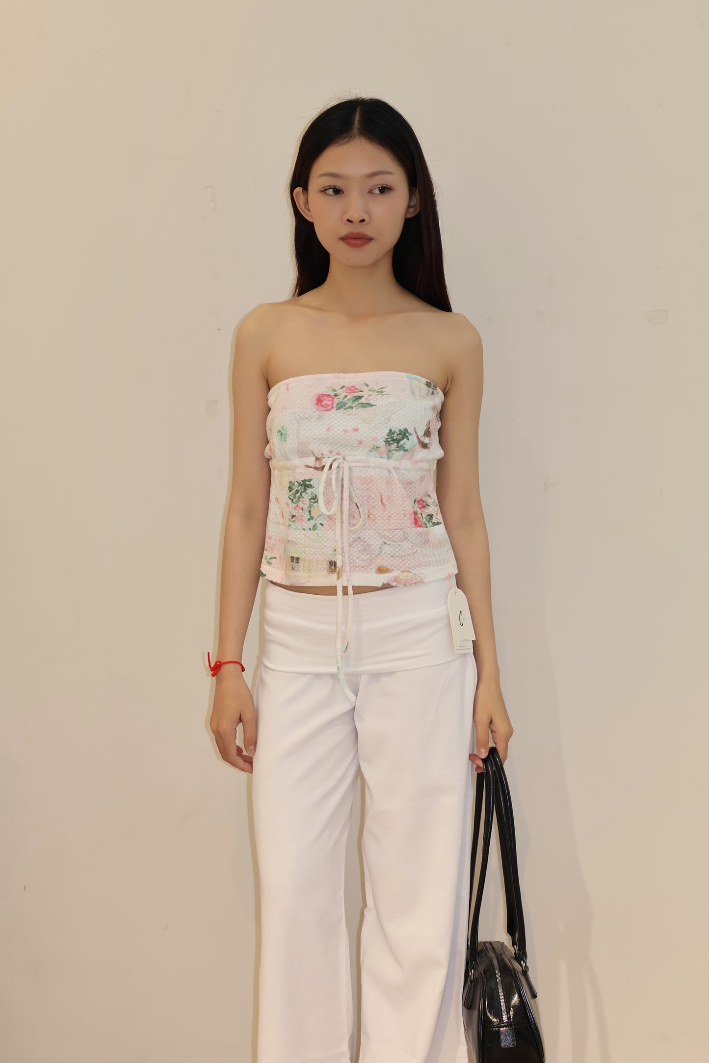 TUBE FLORAL FLOWY TOP