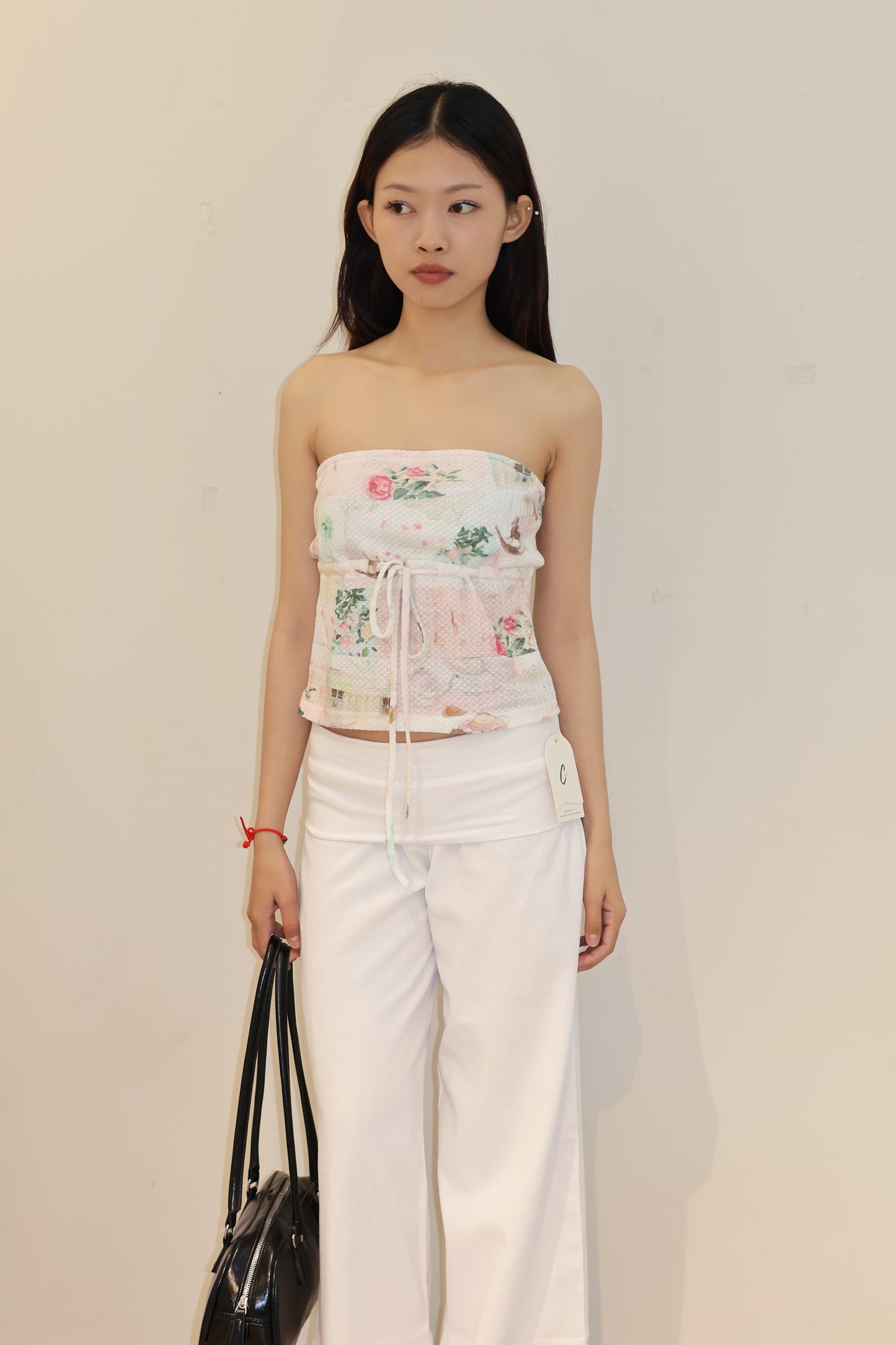 TUBE FLORAL FLOWY TOP